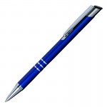 Obrázek Modré hliníkové pero se třemi stříbr. proužky