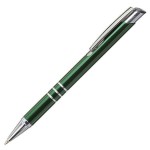 Obrázek Tmav.zelené hliníkové pero se třemi stříbr. proužky
