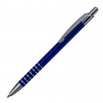 Obrázek Modré hliníkové kulič. pero se stříbrnými proužky