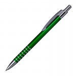 Obrázek Zelené hliníkové kulič. pero se stříbrnými proužky