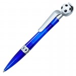 Obrázek Modré plast. kuličkové pero s fotbalovým míčem