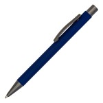 Obrázek Hliníkové pero s pogumovaným povrchem, tmavě modrá