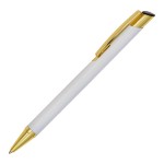 Obrázek Bílo-zlaté hliníkové pero
