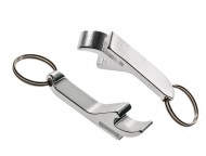 Obrázek Stříbrný kovový přívěsek na klíče s otvírákem