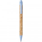 Obrázek Kuličkové pero z korku a pšeničné slámy, modré