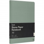 Obrázek Zelený zápisník A5 s gumičkou, kamenný papír