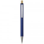 Obrázek Modré kuličkové pero, recykl. hliník, modrá náplň