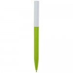Obrázek Limetkové kuličkové pero, bílý klip, rec. plast, ČN
