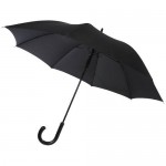 Obrázek Černý deštník s aut. otevíráním a zahnutou rukojetí