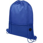 Obrázek Modrý batoh, 1 kapsa na zip, průvlek sluchátka