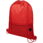 Obrázek Červený batoh, 1 kapsa na zip, průvlek sluchátka