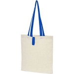 Obrázek Přírodní nákupní taška, modré držadla, BA 100g