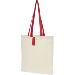 Obrázek Přírodní nákupní taška, červené držadla, BA 100g