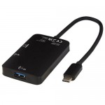 Obrázek Černý adaptér USB C  s výstupy (USB-A/USB-C /HDMI) 