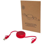 Obrázek Červený vysouvací rychlonabíjecí kabel 5v1, 45W