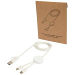 Obrázek Bílý rychlonabíjecí 27W kabel 5v1, 150 cm, plast
