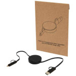 Obrázek Černý vysouvací rychlonabíjecí 40W kabel 5v1 90 cm
