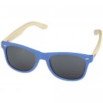 Obrázek Bambusové sluneční brýle s modrou obrubou