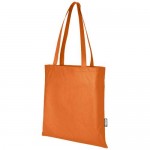 Obrázek Oranžová recykl. netkaná běžná nákupní taška, 6 l