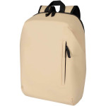 Obrázek Béžový rolovací batoh 18L na notebook 15? z PU kůže