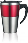Obrázek Červeno-stříbrný termohrnek 350 ml s ouškem