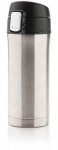 Obrázek Stříbrný termohrnek 300 ml, uzamykatelné víčko