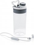 Obrázek Bílá tritanová láhev s bluetooth sluchátky 500 ml