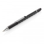 Obrázek Černé multifunkční kuličkové pero z hliníku 5 v 1