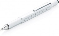 Obrázek Stříbrnošedé multifunkční kuličkové pero z hliníku 5 v 1