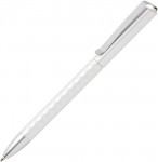 Obrázek Plastové pero s kovovým klipem, bílé