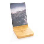 Obrázek Bambusový fotorámeček s bezdrátovou nabíječkou 5W