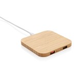 Obrázek Bezdrátová nabíječka 10W s USB z FSC® bambusu