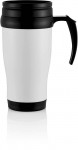 Obrázek Bílo-černý termohrnek 350 ml s víčkem a ouškem