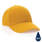 Obrázek Žlutá 6 dílná čepice z recyklované bavlny 280g