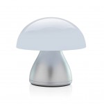 Obrázek Stříbrná USB stolní lampa Luming z recykl. plastu