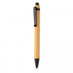Obrázek Bambusové pero s kovovým klipem, černá