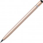 Obrázek Jednoduché zlaté kovové pero a stylus, bez klipu