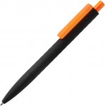 Obrázek Černé pero Smooth touch s diamant.vzor,oranž.klip