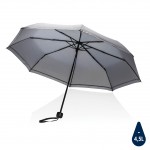 Obrázek Šedý rPET manuální deštník s reflexním proužkem