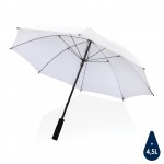 Obrázek Bílý větru odolný manuální deštník rPET