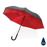 Obrázek Červený reverzní deštník ze 190T rPET, manuální