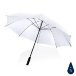 Obrázek Bílý větru odolný rPET deštník, manuální