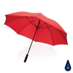 Obrázek Červený větru odolný rPET deštník, manuální