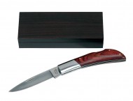 Obrázek Štíhlý zavírací nůž v kombinaci dřevo a kov v boxu