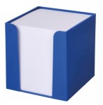 Obrázek Modrý plastový zásobník s lístky na poznámky