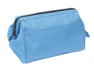 Obrázek Světle modrá polyesterová kosmetická taška na zip