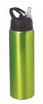 Obrázek Zelená hliníková láhev na pití 800 ml s pítkem