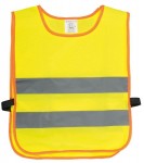Obrázek Dětská žlutá bezpečnostní reflexní vesta přes hlavu