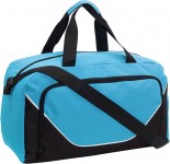 Obrázek Světle modrá cestovní taška s velkou přední kapsou