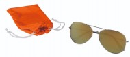 Obrázek Kovové sluneční brýle s UV400 v PE sáčku, oranžové